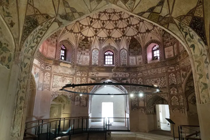 Mughal-era painted tilework