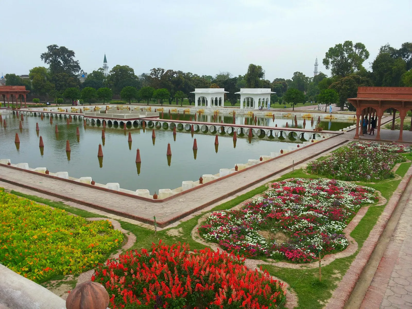 Terraced lawns and water channels of Shalimar Gardens, Lahore